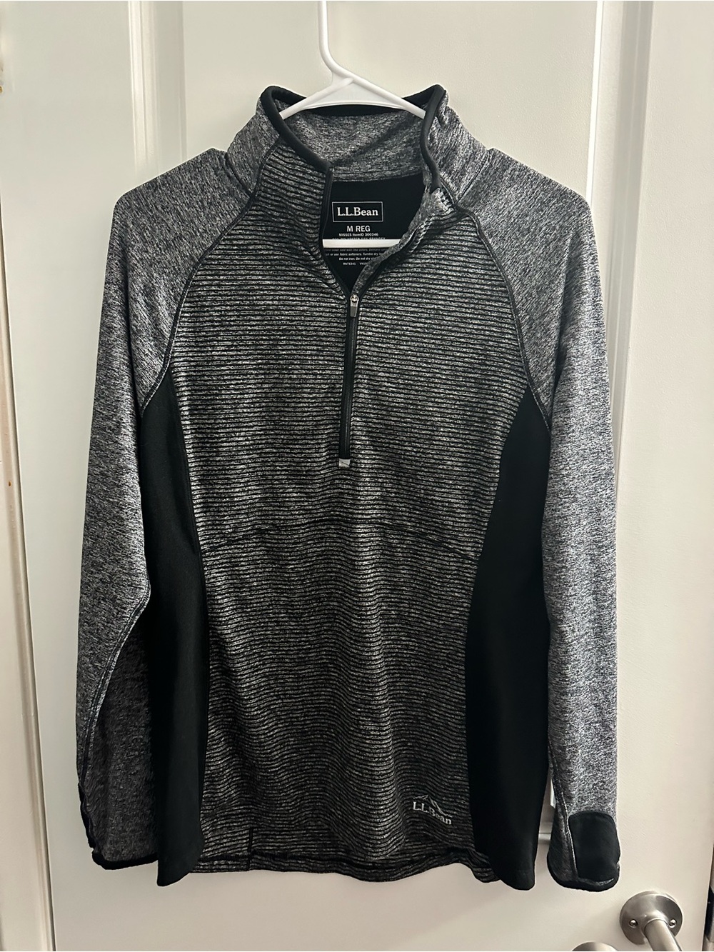 L.L. Bean  Women’s Black & Gray Quarter-Zip Performance Jacket